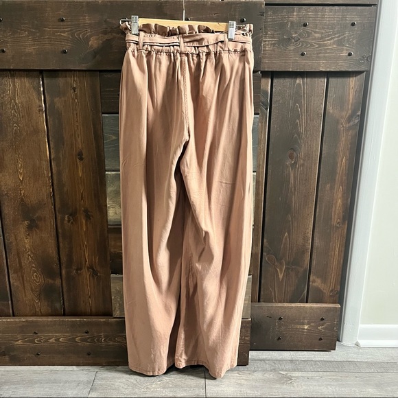 Wide Leg Trousers with Tie Front - Picture 2 of 4